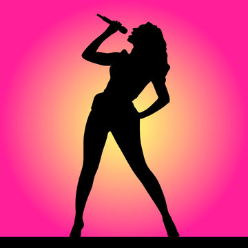 woman singing