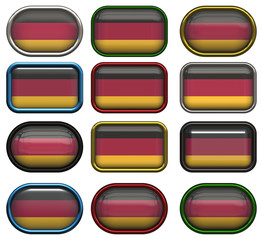 twelve buttons of the Flag of Germany