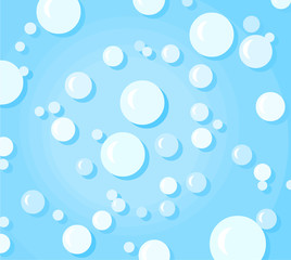 Blue background with a bubbles