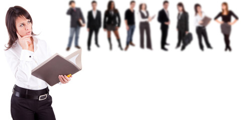 Business woman posing