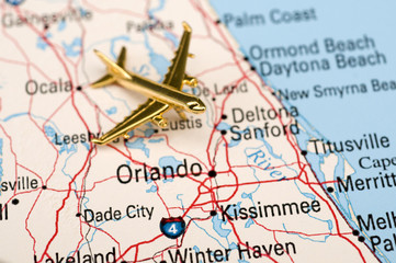 Fototapeta na wymiar Samolot Over Centralnej Florydzie