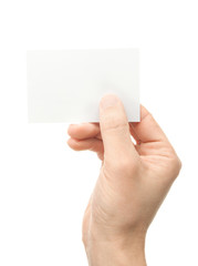 Obraz premium Hand whit a card