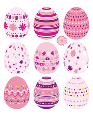 Set of Easter eggs