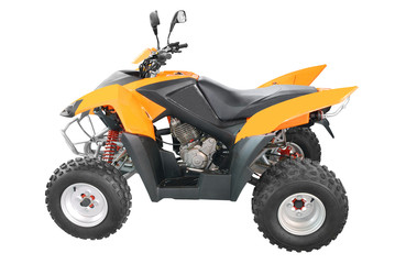 orange atv isolated