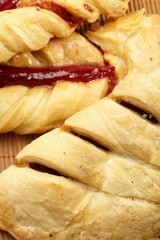 puff pastry with jam