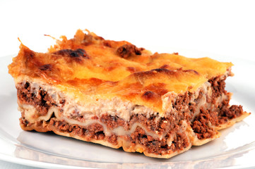 Une part de lasagne