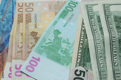 Euros Dollars And Francs Stock Photo Royalty Free Images On Euros Dollars And Francs