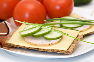 dietetic sandwich - tasty breakfast
