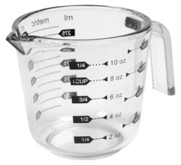 Measuring cup. Isolated - obrazy, fototapety, plakaty