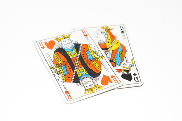couple de carte roi dame
