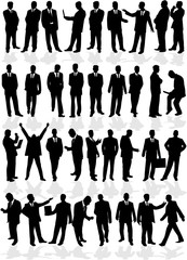 large group of smart men - business people