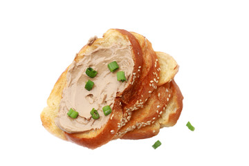 Pate on a white background.