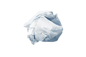 The crumpled paper - vector illustration