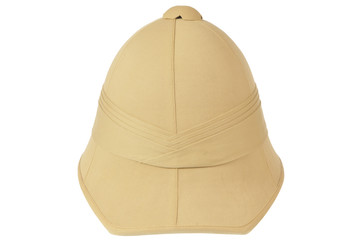 British cork helmet from behind