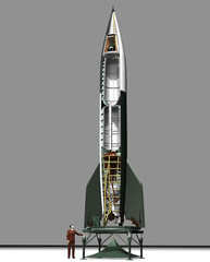 Rakete A-4 Schnittdarstellung