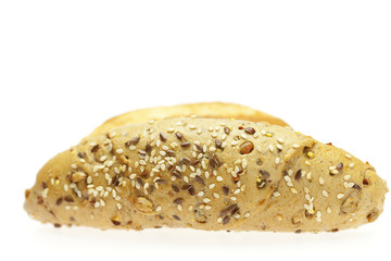 Bread isolated on white