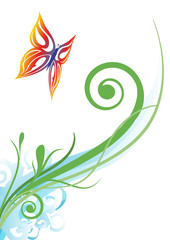 decorazione farfallina arcobaleno