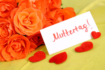 muttertagkarte,rosen