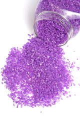 Lavender salt in jar