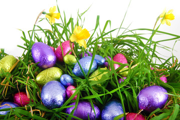 Pâques - Oeufs de Pâques en chocolat