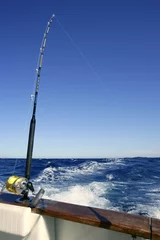 Foto auf Acrylglas Antireflex Angler boat big game fishing in saltwater © lunamarina