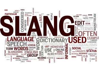 Fotobehang Slang © Words Collage Cloud