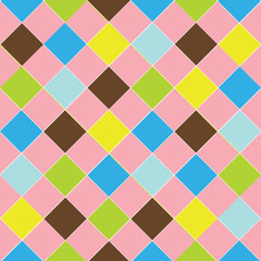 Fashion fabric, texture pattern in squares