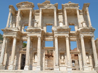 Naklejka premium Celsus Library, in Ephesus, Asia Minor, Turkey