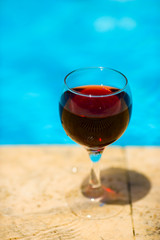 Wine and pool