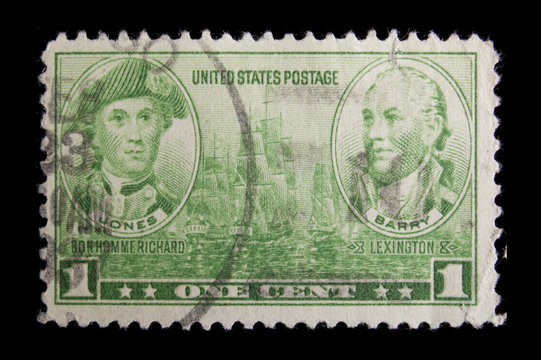 Vintage  US Navy commemorative postage stamp