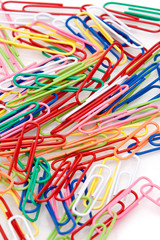 Colorful paper clips