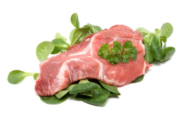 Rohes Schweinesteak