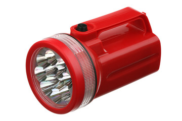 Flashlight red plastic