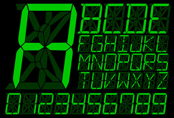 Illustration of digital alphabet design