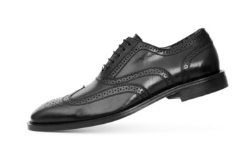 Male shoes isolated on the white background