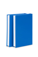 Stack of books isolated on the white