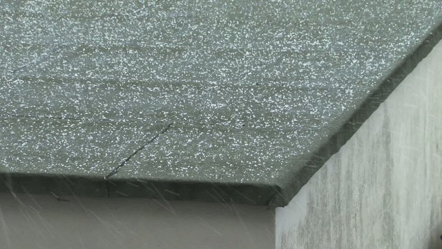 Hagel Hagelschauer Garagendach Winter