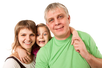 Fototapeta na wymiar happy family portrait