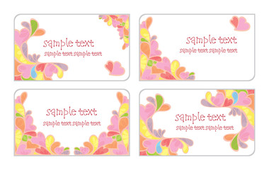 Fototapeta premium cute business cards