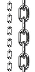Obraz premium Chain isolated on white background - perfect tiled