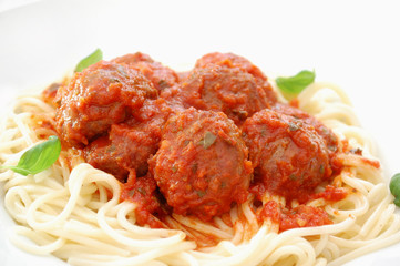 Spaghetti and meatballs
