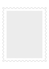 Briefmarke leer für Text