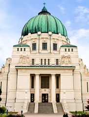Famous Otto Wagner Art Nouveau / Jugendstilkirche on the Vienna