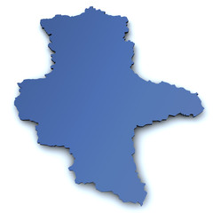 Karte von Sachsen Anhalt