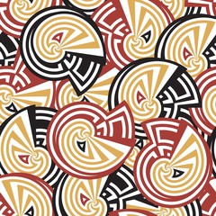 Seamless vector texture with abstract elements