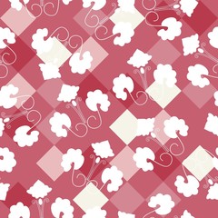 Seamless pink textile pattern