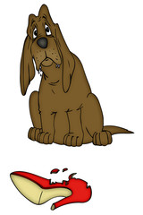 Hund, unartig, böse, ungezogen, Ärger, Schuld