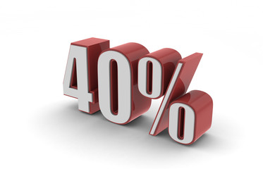 40% for what?