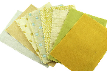 various samples choice of fabric
