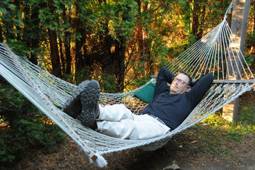 Man in Hammock